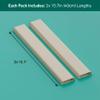 D-Line TV Wall Mount Cord Hider, Hide Mounted TV Cables, Wire Covers, Self Adhesive Cover for Cords, Paintable, Low Profile, Seamless Cable Raceway - 2X 2.36in W x 0.59in H x 15.7in L - Beige view 4