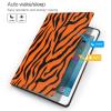 Abstract Tiger Stripes Printed Tablet Case for Ipad Air3 10.5"/Ipad Pro 10.5", Pu Leather Non-Slip Tablet Cases Shockproof Stand Cover with Auto Sleep/Wake Cover view 3