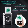 Fujifilm Instant Mini EVO Hybrid Camera (Black) Bundle with 60 Instant Film Sheets + 32GB Memory Card + Small Padded Case + SD Card Reader + Flex Tripod + BluebirdSales Microfiber Cleaning Cloth view 3