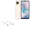 BoxWave Stand and Mount Compatible with General Mobile GM 22S - Pocket Aluminum Stand 3-in-1, Portable Multi Angle Viewing Riser - Metallic Silver view 1