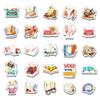50 Pack Pcs Book Lover Stickers for Water Bottles Waterproof Vinyl Laptop Luggage Scrapbooking Books Vintage Sticker Packs Bulk Set Adults Teens Women Kids Aesthetic Small Decals view 3