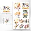 50 Pack Pcs Book Lover Stickers for Water Bottles Waterproof Vinyl Laptop Luggage Scrapbooking Books Vintage Sticker Packs Bulk Set Adults Teens Women Kids Aesthetic Small Decals view 4
