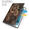 Gears Bronze Century Printed Tablet Case for Ipad Air3 10.5"/Ipad Pro 10.5", Pu Leather Non-Slip Tablet Cases Shockproof Stand Cover with Auto Sleep/Wake Cover view 3