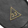 33RD DEGREE SCOTTISH RITE CROWN CAP CASE -IMITATION BLACK LEATHER MACHINE EMBROIDERYL LOGO view 3