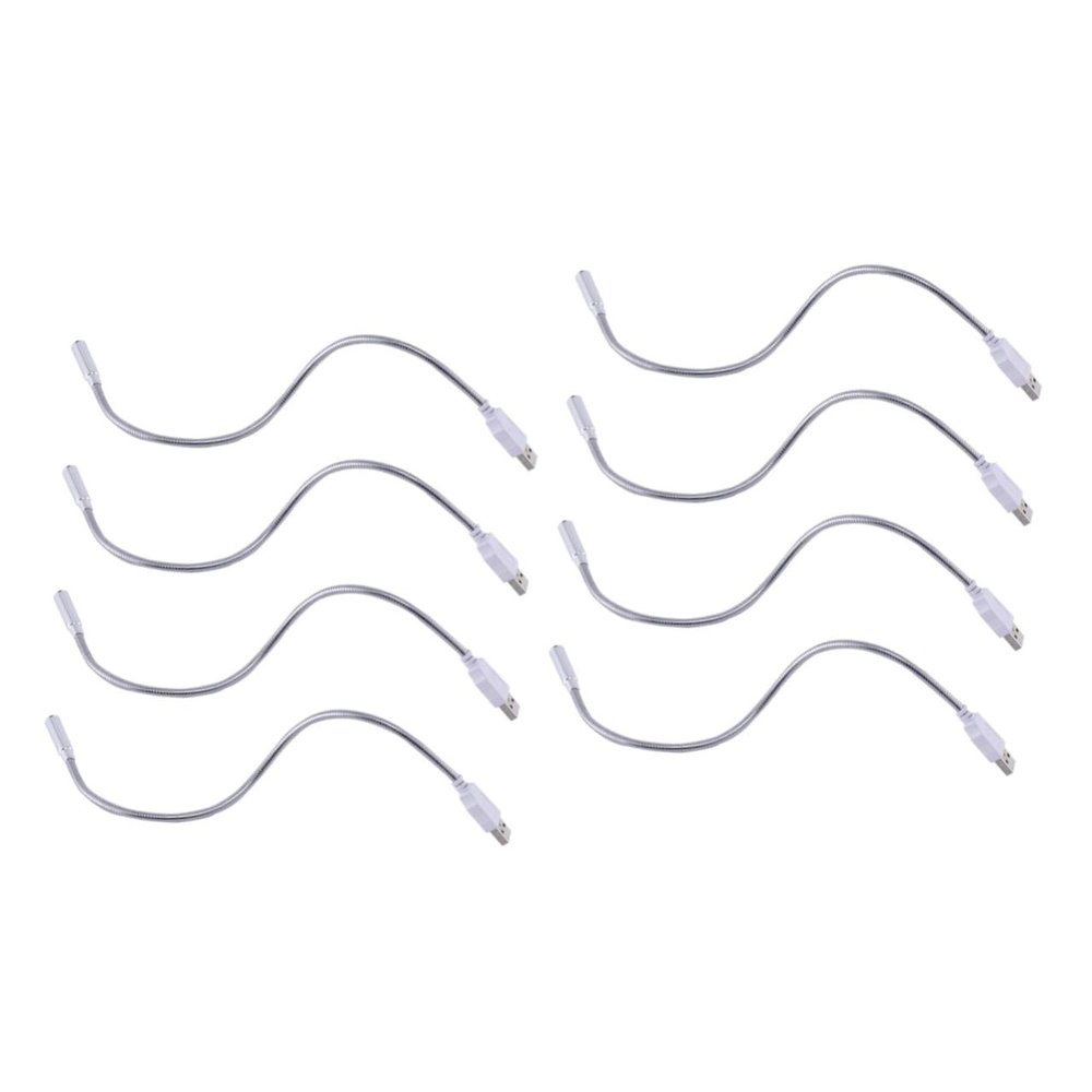 8pieces USB Reading Lamp Flexible Gooseneck Led Light for Desktop Eye-Caring Portable Lighting for Laptop Brightness for Reading and Study