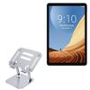 BoxWave Stand and Mount Compatible with Chuwi HiPad Air - Executive VersaView Laptop Stand, Ergonomic Adjustable Viewing Angle Metallic Riser - Metallic Silver view 1