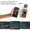 Fujifilm Instax Mini EVO Hybrid Brown Instant Camera Bundle with Case Compatible with Fujifilm Instax Mini EVO + Fujifilm Instax Mini Twin Pack Instant Film (16437396) view 2