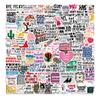 100 Sarcastic Stickers - Funny Quote Stickers for Adults - Offense-Free, Suitable for Water Bottle, Laptop, Phone, Hard Hat, Bumper & More - Funny Gifts for Adults view 1