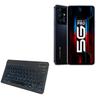 BoxWave Keyboard Compatible with Infinix Note 12 Pro 5G - SlimKeys Bluetooth Keyboard - with Backlight, Portable Slim LED 7 Colors - Jet Black view 1