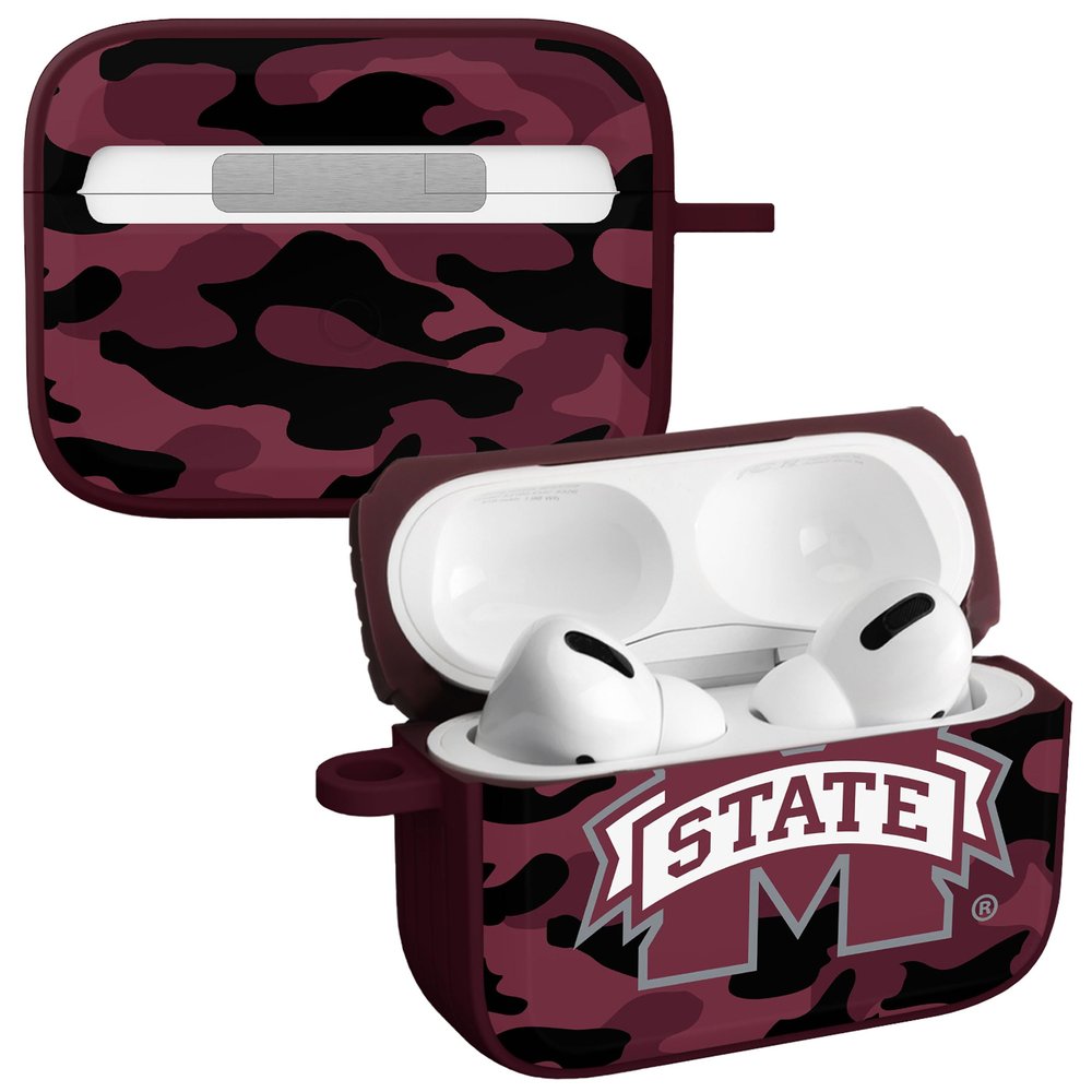 Affinity Bands Mississippi State Bulldogs HDX Case Cover Compatible with Apple AirPods Pro 1 & 2 (Camo)