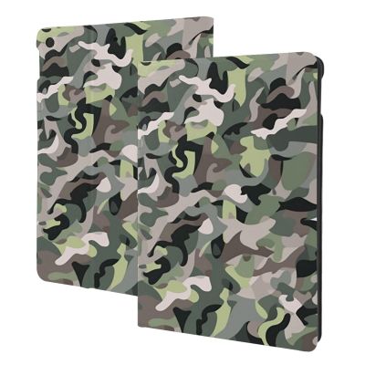 Abstract Camouflage Printed Tablet Case for Ipad 7th Generation 10.2", Pu Leather Non-Slip Tablet Cases Shockproof Stand Cover with Auto Sleep/Wake Cover