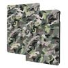 Abstract Camouflage Printed Tablet Case for Ipad 7th Generation 10.2", Pu Leather Non-Slip Tablet Cases Shockproof Stand Cover with Auto Sleep/Wake Cover view 1