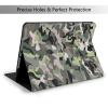 Abstract Camouflage Printed Tablet Case for Ipad 7th Generation 10.2", Pu Leather Non-Slip Tablet Cases Shockproof Stand Cover with Auto Sleep/Wake Cover view 2
