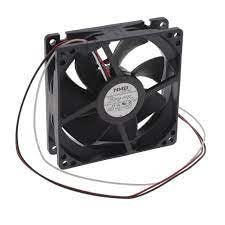 09225SA-24N-ET-D0, DC Axial Fan, 92x92x25mm, 24VDC, 51.2CFM, Flange Mount, Ball, 3-Lead Wires, Tach