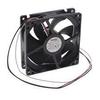 09225SA-24N-ET-D0, DC Axial Fan, 92x92x25mm, 24VDC, 51.2CFM, Flange Mount, Ball, 3-Lead Wires, Tach view 1