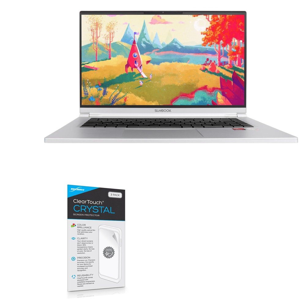 BoxWave Screen Protector Compatible with Slimbook KDE IV (14 in) - ClearTouch Crystal (2-Pack), HD Film Skin - Shields from Scratches