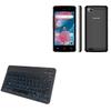 BoxWave Keyboard Compatible with Cherry Mobile Flare Y3 Mini - SlimKeys Bluetooth Keyboard - with Backlight, Portable Slim LED 7 Colors - Jet Black view 1