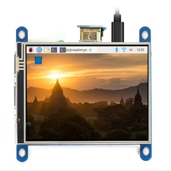 4inch Resistive Touch Screen LCD (H) Compatible with Raspberry Pi 480800 Pixels Resolution HDMI Interface IPS Panel Various Support Jetson Nano PC Windows