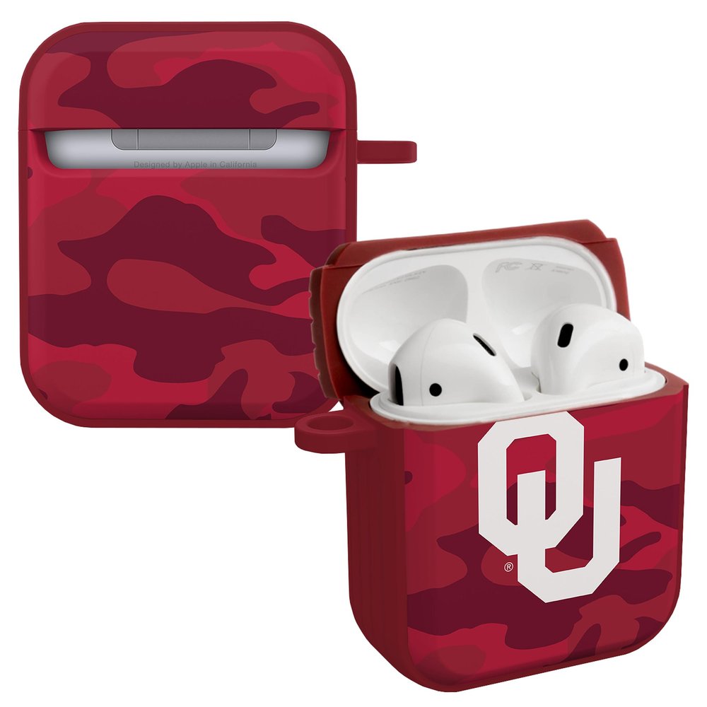 Affinity Bands Oklahoma Sooners HDX Case Cover Compatible with Apple AirPods Generations 1 & 2 (Camo)