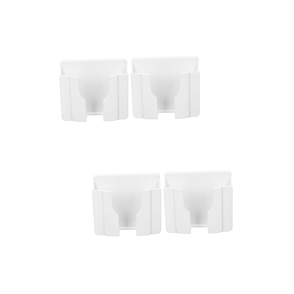 OSALADI 2sets Shower Phone Holder Phone Mount for Kitchen Bathroom Adhesive Wall Organizer Space Saving 2pcs*2
