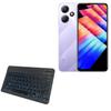 BoxWave Keyboard Compatible with Infinix Hot 30 Play NFC - SlimKeys Bluetooth Keyboard - with Backlight, Portable Slim LED 7 Colors - Jet Black view 1