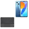 BoxWave Keyboard Compatible with Honor Play 30 - SlimKeys Bluetooth Keyboard with Trackpad, Portable Slim TouchPad - Jet Black view 1