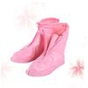 BESPORTBLE 2pcs Reusable Non- Shoe Covers for Boys and Girls Lightweight Rainproof PVC Overshoes for Outdoor Activities XL view 4