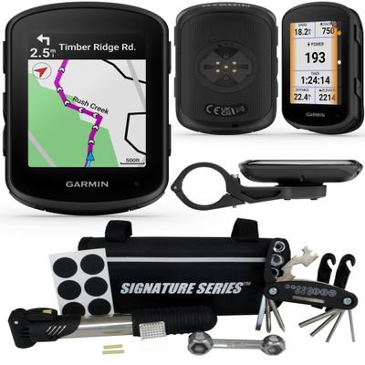Garmin Edge 840 Compact GPS Cycling Handheld Computer with Naviation and Signature Series Bike Kit