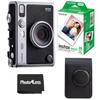 Fujifilm Instax Mini EVO Hybrid Instant Camera Bundle with Case Compatible with Fujifilm Instax Mini EVO + Fujifilm Instax Mini Twin Pack Instant Film (16437396) (Black) view 1
