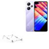 BoxWave Stand and Mount Compatible with Infinix Hot 30 Play NFC - Pocket Aluminum Stand 3-in-1, Portable Multi Angle Viewing Riser - Metallic Silver view 1