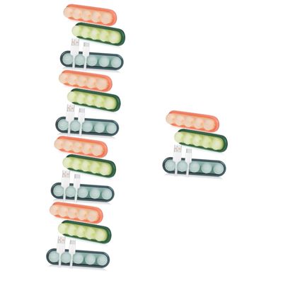 Uonlytech 15pcs Cable Organizer Clips Cable Storage Holder Wire Management for Desktop Electric Wire Clamps for Surfaces
