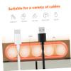 Uonlytech 15pcs Cable Organizer Clips Cable Storage Holder Wire Management for Desktop Electric Wire Clamps for Surfaces view 3