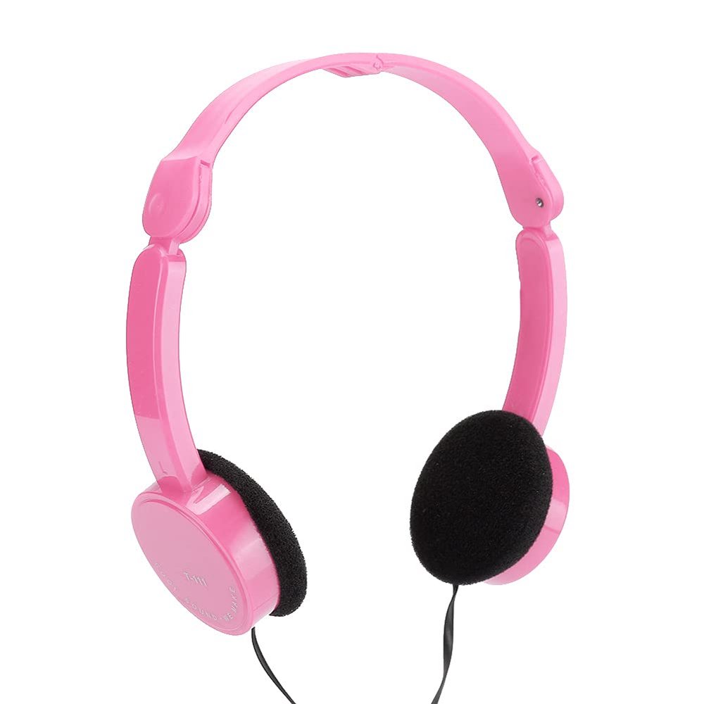 Headphones Wired, Foldable Stereo 3.5mm Jack Wired Cord On Ear Headset For School Wired Headphones Portable Smartphones for Children Teens Boys Girls School