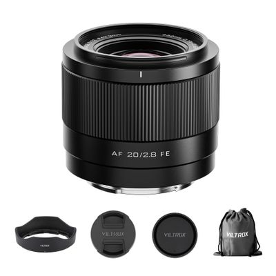 Viltrox AF 20mm F2.8 Full Frame Lens for Sony E-Mount, STM Focus Motor Ultra Wide Angle Prime Lens for Sony Camera a7 a7II a7III a7IV a7R a7RII a7RIII a7RIV a7RV a7S a7SII a7SIII a1 ZV-E1