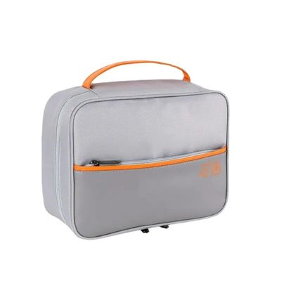 Shockproof Travel Electronics Organizer Bag, Waterproof Three-layer Cable Storage Bag for Cord, Power Bank, Earphone (Grey)