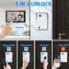 Video Door Phone Apartment Intercom System,Wireless 10 Inch Touch Monitor with Wired 1080P Doorbell,Supporting Fingerprint,RFID Card,Password for Home Tuya,32G view 2