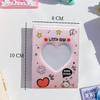 Halyuhn Photocard Binder Album,2x3 Mini Photo Album, suitable for Fujifilm Instax Mini Camera, Polaroid Snap and Social Matic Instant Cameras, Heart Hollow Cover Design, 32 Pockets, 3Pack view 2