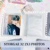 Halyuhn Photocard Binder Album,2x3 Mini Photo Album, suitable for Fujifilm Instax Mini Camera, Polaroid Snap and Social Matic Instant Cameras, Heart Hollow Cover Design, 32 Pockets, 3Pack view 3
