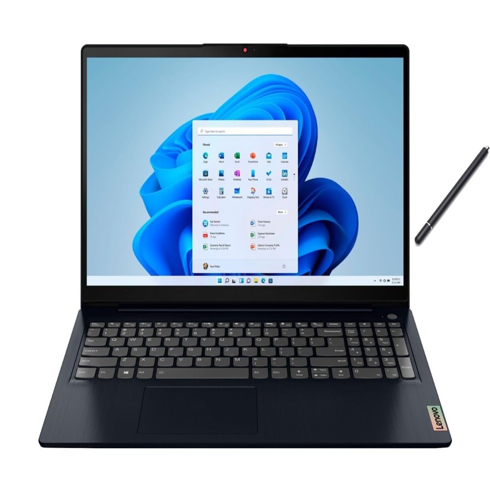 Lenovo Ideapad 3i 15.6 FHD Touchscreen Laptop | Intel Core i5-1155G7 Processor | Intel Iris Xe Graphics | 16GB RAM | 512GB SSD | Windows 11 Home | Bundle with Stylus Pen