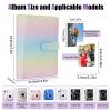 Riosin 108 Pockets Mini Album Compatible with Fujifilm Instax Mini film, Suitable for Instax Mini 12/11/7+/9/Evo/Link 2, 2x3" Photo Album for Canon ivy 2 Kpop Photocard (Shining Rainbow) view 2