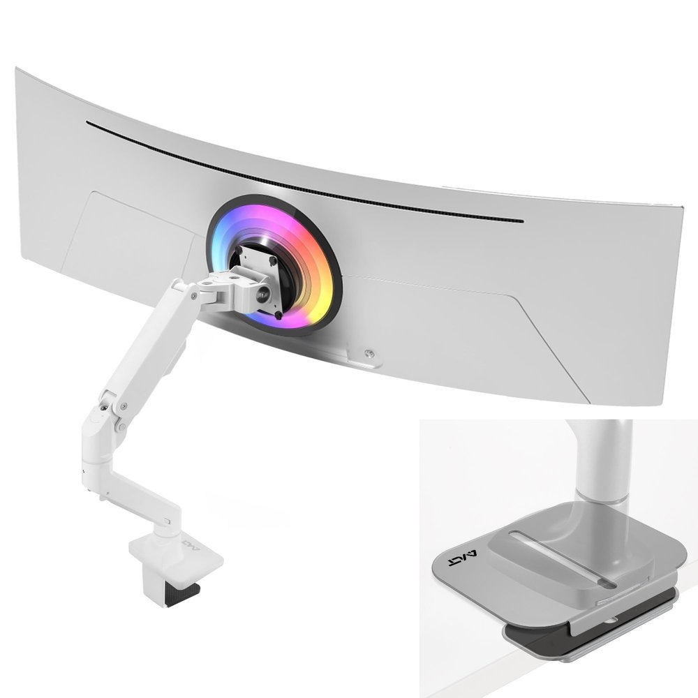 AVLT Single Monitor Arm and Reinforcement Plate