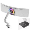AVLT Single Monitor Arm and Reinforcement Plate view 1