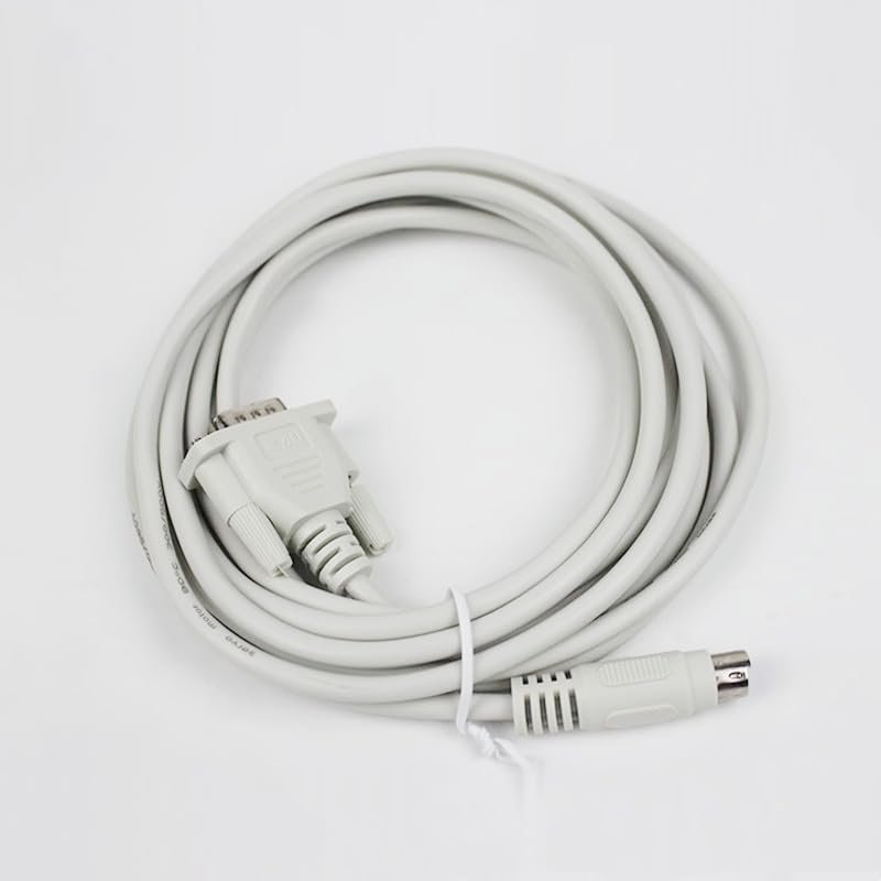 Suitable for MT4000/MT5000-DVP DVP Series Connecting to Touch Panel MT4500,MT4300C etc. PLC Communication Cable Light Gray 5m