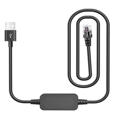 QaMcbulc Radar Detector Cable, USB to RJ11 Plug Radar Detectors Power Cord, Replacement Power Adapter for Escort MAX360 Escort Passport Beltronics GT-1 Uni'den R1/R3/DFR8/DFR9 and Radenso XP More
