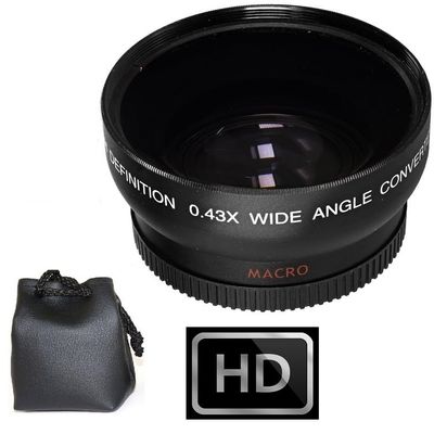 Pro HD Wide Angle Lens with Macro for Canon EOS Rebel T6i 750D T5i SL1 (58mm Compatible)