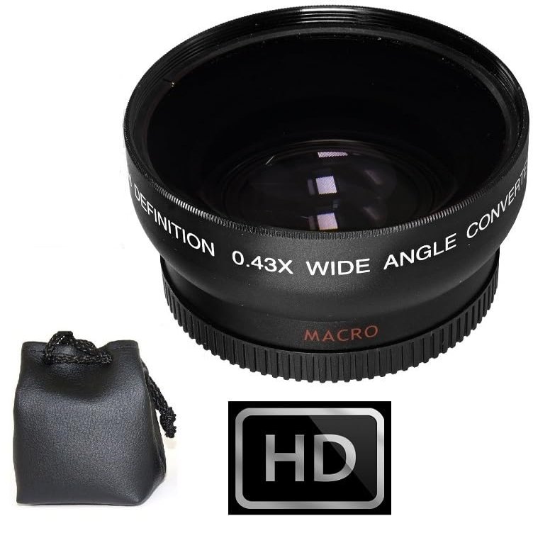 Pro HD Wide Angle Lens with Macro for Canon EOS Rebel T6i 750D T5i SL1 (58mm Compatible)