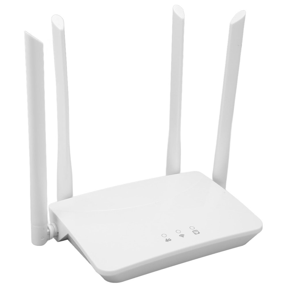 Cuifati 4G LTE Router with SIM Card Slot, 300Mbps Unlocked Internet Routers with 4 Antennas (US Plug)