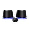 Amazon Basics Bluetooth Computer Speakers with USB 3.0 and Blue Lighting view 3