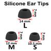 A-Focus [6 Pairs] Pixel Buds A-Series  Memory Foam & Silicone  Ear Tips, Soft Replacement Comfortable Earbuds Eartips Gel Compatible with Google Pixel Buds A-Series 532534 Black view 3