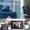 Video Door Phone Apartment Intercom,2 Units 7 Inch Touch Monitor with Wired 1080P Doorbell System,Supporting Fingerprint,RFID Card,Password Motion Detecting for Home,Tuya 32G view 4